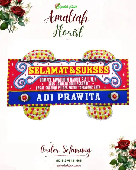 Papan Bunga Ucapan Selamat Sumber Suko